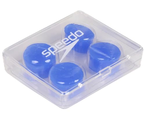 Protetor Ouvido Speedo Soft Earplug Natação, Hidroginástica e Anti-ruído Silicone Moldável (Azul, Ta