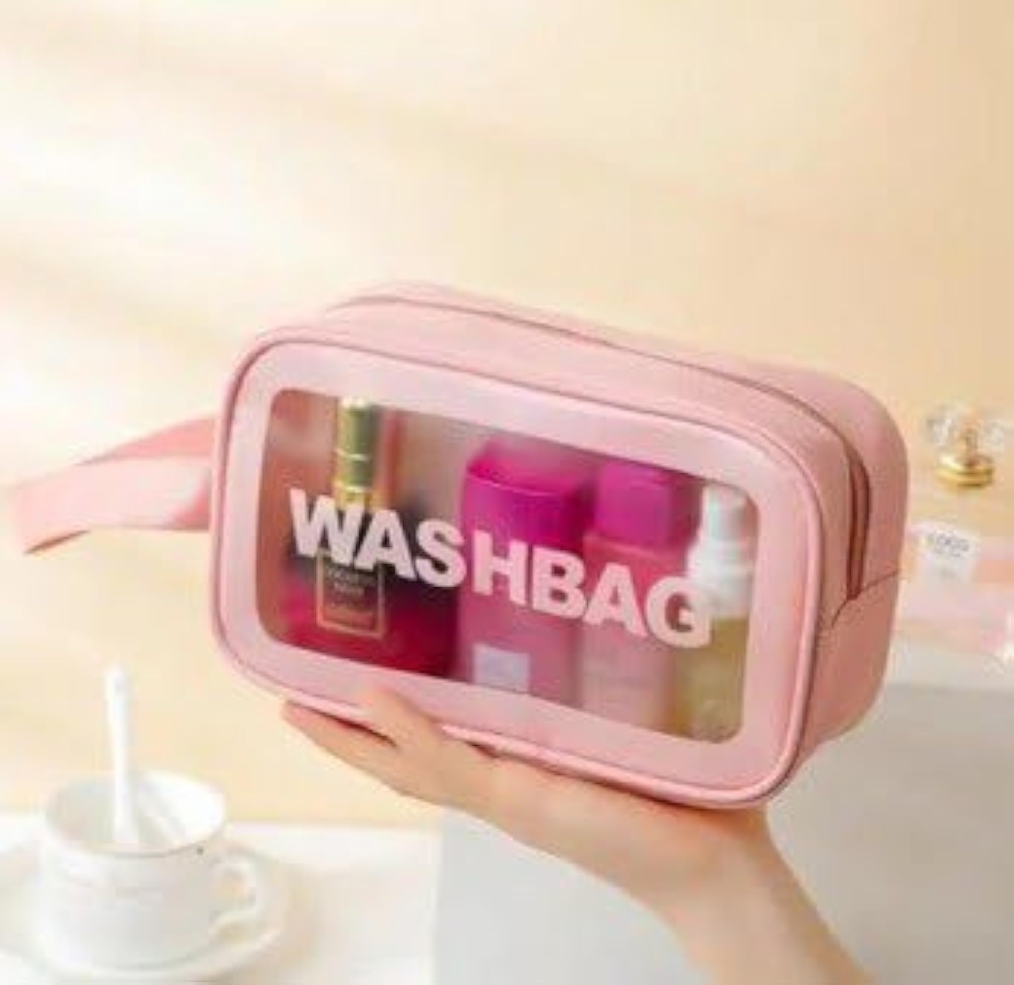 Transparent Waterproof Makeup Wash Bag Pouch for Women