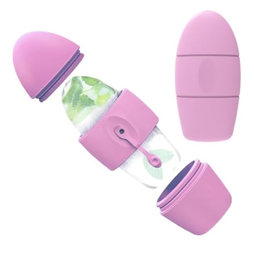 CHSEEO Ice Face Roller, Rodillo de hielo mejorado para rostro y ojos, específico (diferencia entre masaje facial y de ojos) Rodillo de hielo facial para reducir los poros y aliviar los ojos hinchados