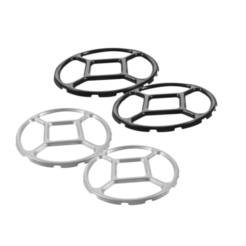 LIFKOME 4 piezas Soporte para Wok de Gas Resistente al Calor Anillo Antideslizante para Cocina Diseño Compacto y Distribución Uniforme del Calor para Estufa
