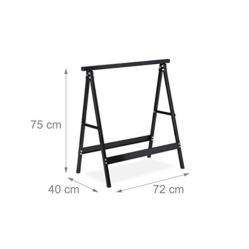 Tréteau stable acier Relaxdays pour éviter les vibrations - 5