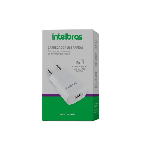 Fonte Carregador USB EC 1 Fast Branco Intelbras
