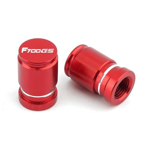Bouchons De Valve Pneu Anti Fuite pour Moto BMW F700GS Capuchon de Potence Étanche Rosso