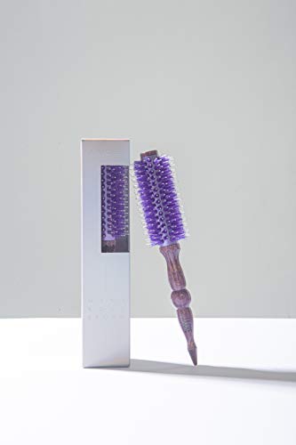 JJUDRE Mini Brush Professional drying hair & styler - hair Round Brush volume thermal korea original brush for instagram self dry your self for home (Purple)