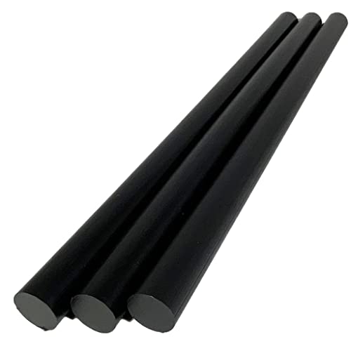 JEEIJ 1pcs Diameter 20/25/30mm Black Nylon Rods, Cylindrical Solid Wear Resistant Rod Length 1000mm (Color : 25mm*1m)