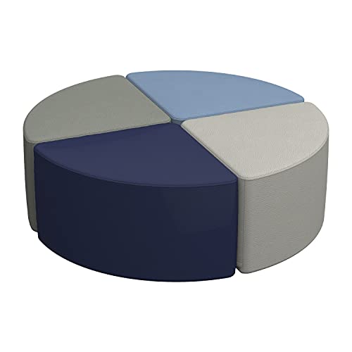 FDP SoftScape Pie Ottoman, Collaborative Flexible Seating for Kids, Teens;