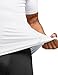 TSLA Men's UPF 50+ Quick Dry Short Sleeve Compression Shirts, Athletic Workout Shirt, Water Sports Rash Guard, Core Tops 3pack Real White, Small