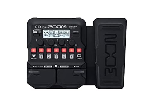 Zoom G1X FOUR Pedal multiefecto para guitarra con pedal de expresión, con 70+ efectos, modelado de amplificadores, looper, caja de ritmos, afinador, alimentado por pilas | Ya disponible en tu tienda friki favorita! En mundofriki.es!