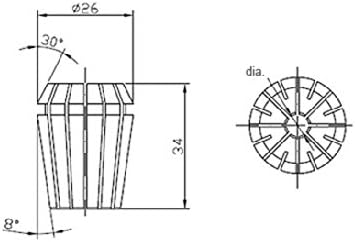 Amana Tool - 5Pc ER25 Spring Collet Set (CO-ER25), Industrial Grade