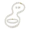 7-8mm Freshwater Cultured Pearl Set for Women Includes Necklace, Bracelet, and Earrings with 14K Gold – THE PEARL SOURCE
