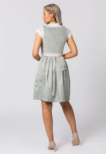 Dirndl Loredana Robe sauge en taille 36 d'exception - 4