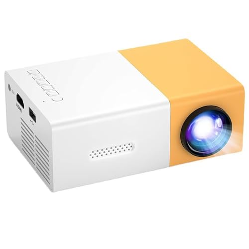 Mini Beamer 1080P HD Tragbarer Smart Projektor, 10000 Lumens, Video Projektor für Schlafzimmer mit HiFi Stereo, HDMI/USB/Audio, kompatibel mit Handy, Laptop, TV Stick, PS5