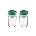 WDX- Glass Stagioning Jar Sprinkler Cucina Quantitativa Sale Jar Jar Pepper Stadimento for Uso Domestico Bottiglia for condimento organizzare (Color : Green)