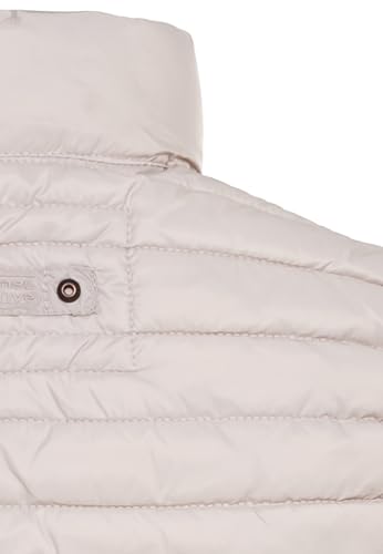camel active Damen kurze leichte Steppweste mit elastischen Bündchen Weiß, womenswear-40