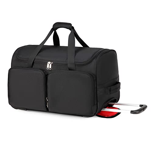 Rolling Duffle Bag with Shoe Divider