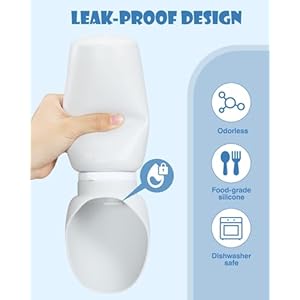 Dog Water Bottle Portable, 25oz/750ml Travel Dog Water Bottle with Collapsible Dog Bowls Large, Lightweight & Leak Proof Silicone Dog Drinking Water Bowl-Ideal for Walking Hiking Travel Road Trips