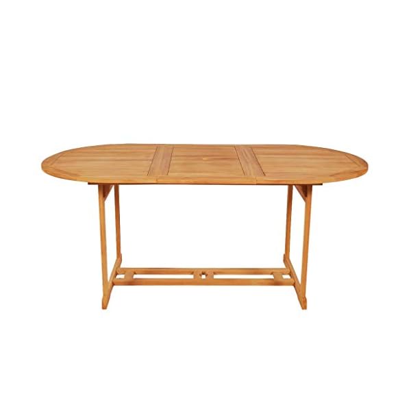 Patioco Garten-Essgruppe Teak massiv 9-teilig Creme