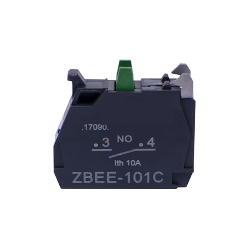Contact auxiliaire 10A ZBEE101C normalement ouvert vert pour bouton poussoir