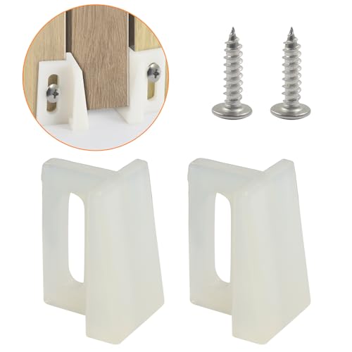Guía inferior para puertas empotradas N 6950, 1,125 pulgadas, paquete de 20 unidades | Kit de reemplazo, montaje en jamba, ajuste universal, para puertas y entusiastas del bricolaje miniatura 2