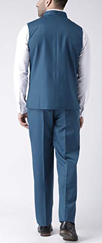 Image of hangup Men's Synthetic Notch Lapel Suit (2BasketTR RoyalBlue 42 Royal Blue