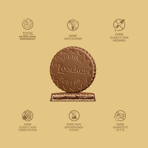 Loacker Original Milk Tortina Wafers, 21 g (Pack Of 24)