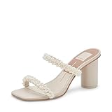 Dolce Vita Women's Noel Heeled Sandal, Vanilla Pearls, 9.5