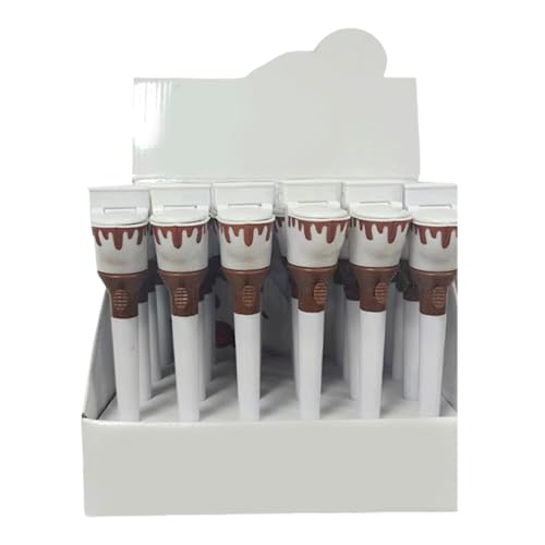 Pen Bolígrafo Creativo - White PP 6.89in, Punto Fino De Roller-ball, Linda Herramienta De Escritura Novedosa Funny Wood Wathing | Redacción En El Aula De Estudiantes, Actividades De Diario, Toma De No