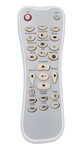 VINABTY Controle remoto de substituição adequado para projetor Optoma HD146X HD141X HD143X HD142X HD26 GT1080 ‎HD28HDR GT1080HDR GT1080HDRx HD39HDRx CinemaX D2 UHD38 EH412