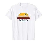 Bay City Michigan MI T-Shirt Vintage Casual Graphic 70s Tee