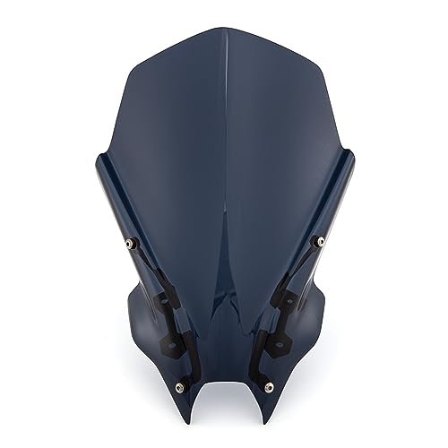 Pare-brise moto double bulle gris contre la fatigue du vent sur MT-09