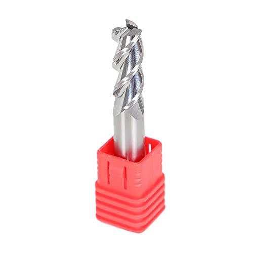 Image of kimllier 5Pcs 3 /8 Inch 3 Flute 45 Degree Helix Alu-Power Carbide Square High Speed End Mill Set