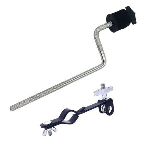 TUOREN Cymbal Boom Arm with Clamp Z-Shape Cymbal Extension Mounting Arm Cymbal Mounting Bracket Cymbal Holder Attachment for Cymbal Stand Drum Set Hardware Accessories