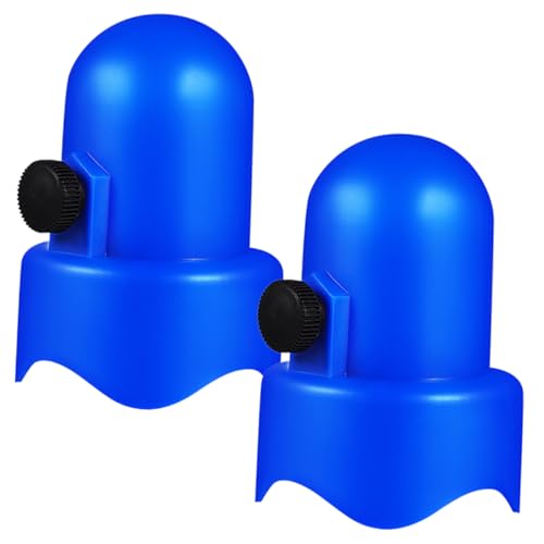 BESTonZON 2pcs Trampoline Enclosure Pole Caps Thickened Rubber Protection for Safety Cover Easy Installation Trampoline Accessories for Net Hook Compatibility