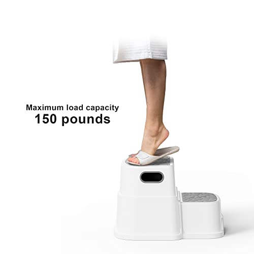 image for UNCLE WU 2 Step Stool for Kids -Toddler Step Stool Hepler for Bathroom