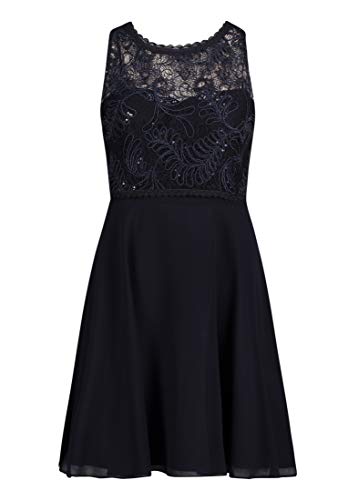 Vera Mont Damen 0102/4825 Kleid: Ein perfektes blaues Kleid für jeden Anlass!