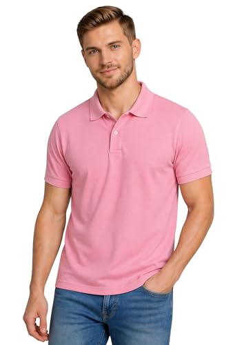 Image of INKKR Men's Polo Neck Half Sleeve Solid T-Shirts