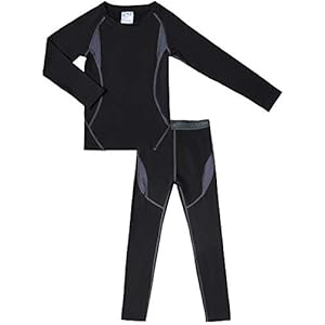 HAINES Bambini Intimo Termico Set Ragazzo Ragazza Biancheria Intima Termica Sci, Gr.110-158