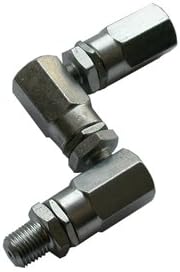 / WillmarLube 30FT x 1/4" High Pressure Grease Hose with 1/4"NPT(m) Fittings, Fits Pneumatic Grease Pumps, Max Pressure 5000PSI, Black Rubber Hose with 2 Swivels