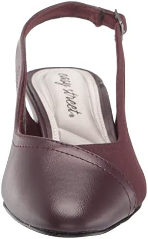 Easy Street Women's Pratt Dress Shoe Pump, Burgundy/Burgundy Lamy, 6 Narrow | Image 1