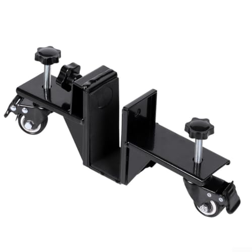 Image of Heavy Duty Panel Dolly 660lbs Steel Door Trolley with Lockable Swivel Castors for Garage Doors and Metal Sheets - Adjustable 0-55mm Thickness Support