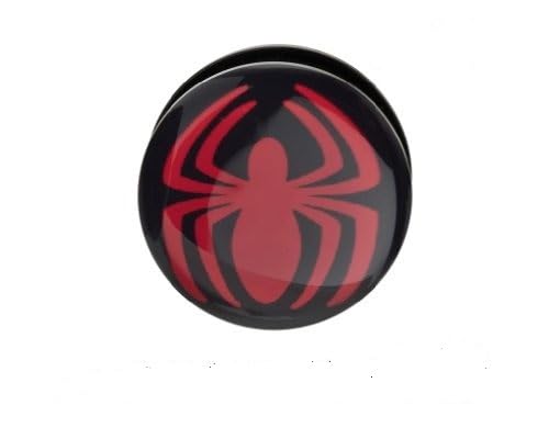 Spider-Man Acrylic Plugs - Sold by Pair (Choose Size) (2G)