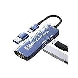 PERESAL USB3.0ビデオキャプチャカード、PD 100WとUSB3.0ポート、ストリーミングゲーム録画4K、60FPS、HDMIからUSB-A/USB-Cへのキャプチャカード、クエスト3、スイッチ、PS5/4、カメラ、Xbox、タブレットPC用