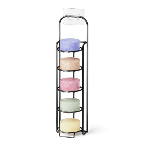 SpaceAid 5 Tier Shampoo Bar Holder for Shower, Self Draining