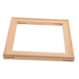 DECOMELODY Leinwand Spannrahmen Holz 12X12 Zoll Quadratisch Selbstgemacht Malereirahmen aus Naturholz zum Bemalen und Aufstellen für Wohnräume und