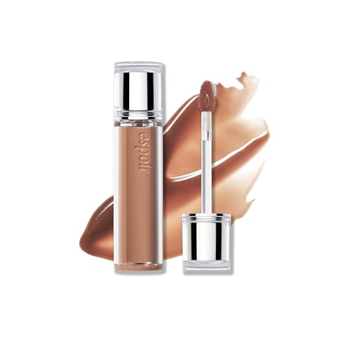 Espoir Couture Lip Tint Glaze #18 Tonka | Volumizing Lip Stain with Juicy Texture, Long-Lasting & Vibrant Colors, Moisturizing & Hydrating, Glossy Formula, Vegan, Korean Makeup, 0.14 oz