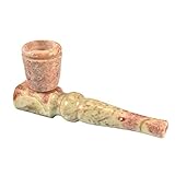 4” Marble-Colored Stone Tobacco Pipe