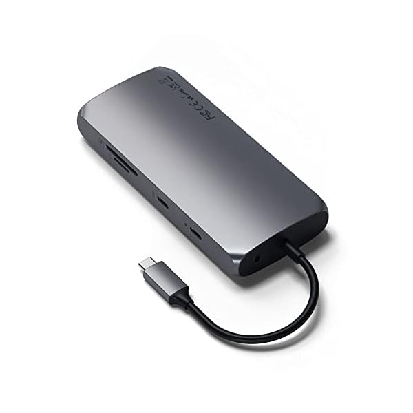 Satechi USB C Hub Multiport Adapter MX with Dual 4K HDMI, 100W USB C PD Charging, 1x USBC and 2X USB-A Data Ports, Ethernet, Micro/SD Card Readers, for MacBook & Windows - Image 5