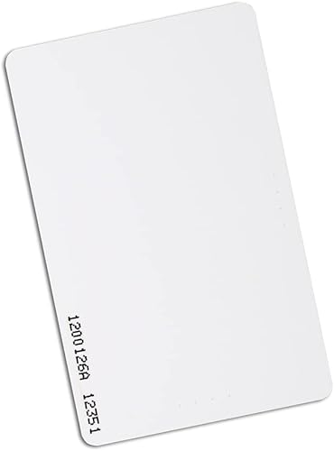 BudgetBadge - Tarjeta de proximidad de PVC programada personalizada para control de acceso. Sustituye a las tarjetas HID 1386 ISOProx II. Formato