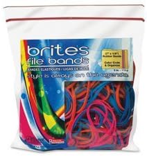 File Bands, 7x1/8, 50/BG, Assorted, Sold as 1 Package, 50 Each per Package