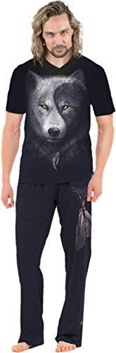 Spiral - Wolf Chi - 4pc Mens Gothic Pyjama Set3